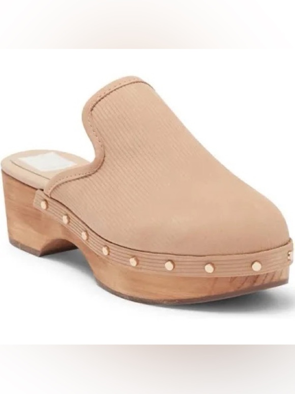 Dolce Vita Studded Neutral Beige Women’s Clog Mules - Slip-On Comfort